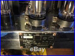 Craftsmen C-500-A Mono-Block Tube Amplifiers(one Pair), Fully Restored
