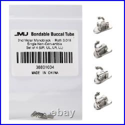 Dental Bondable 1st/ 2nd Molar Buccal Tubes MBT/Roth 0.022 Mesh Base
