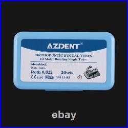 Dental Buccal Tube 1st Molar Roth/MBT 0.022 Bondable Monoblock Non-Convertible