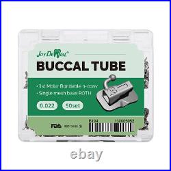 Dental Buccal Tubes Bondable Non-Conv 1st/2nd Molar Roth/MBT 0.02/018 Mesh /Mono