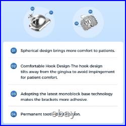 Dental Ortho Bondable Buccal Tubes Spherical 1st Molar Roth/MBT 022 Monoblock