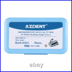 Dental Ortho Buccal Tube 1st/2nd Molar MBT/Roth 022 Bondable Monoblock Non-Conv