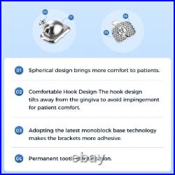 Dental Ortho Buccal Tubes Spherical 1st Molar Roth/MBT 022 Bondable Monoblock