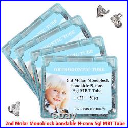 Dental Ortho Monoblock Buccal Tubes 022 2nd Molar MBT Tube 4BOX