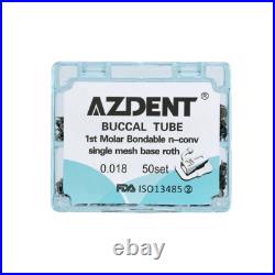 Dental Ortho Single Buccal Tube 1st 2nd Molar Tube Roth MBT 022 018 Monoblock