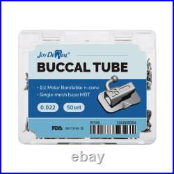 Dental Orthodontic Buccal Tube 1st 2nd Molar Roth/MBT 022 Mesh Base Monoblock