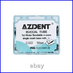 Dental Orthodontic Buccal Tube Bondable Monoblock 1st /2nd Molar MBT Roth 0.022