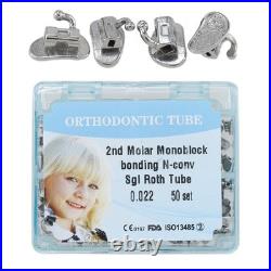 Dental Orthodontic Buccal Tube Molar Tubes Roth MBT 0.022 Convertible Monoblock