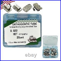 Dental Orthodontic Buccal Tube Monoblock First Molar MBT 022 Bondable Tube N-con