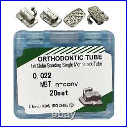 Dental Orthodontic Buccal Tube Monoblock First Molar MBT 022 Bondable Tube N-con