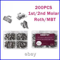 Dental Orthodontic Buccal Tube Non-Convertible Bondable Monoblock 1st/2nd Molar