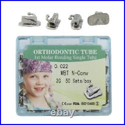 Dental Orthodontic Buccal Tubes 1st 2nd Molar MBT Roth 022 Monoblock Convertible Dental Orthodontic Buccal Tubes 1st 2nd Molar MBT Roth 022 Monoblock Convertible