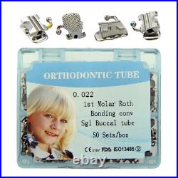 Dental Orthodontic Buccal Tubes 1st 2nd Molar MBT Roth 022 Tubos de orthodoncia