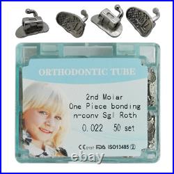 Dental Orthodontic Buccal Tubes 1st 2nd Molar Roth/MBT 022 Bondable Single Tubes