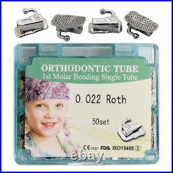 Dental Orthodontic Buccal Tubes 1st 2nd Molar Roth MBT 022 tubos de ortodoncia