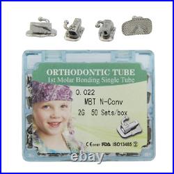 Dental Orthodontic Buccal Tubes 1st 2nd Molar Tubes Bondable Roth MBT 022 018