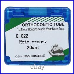 Dental Orthodontic Buccal Tubes 1st 2nd Molar Tubes MBT Roth 022 Bondable Single