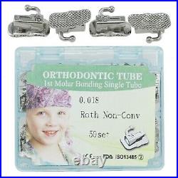 Dental Orthodontic Buccal Tubes MBT Roth 022 018 1st 2nd Convertible Monoblock