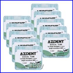 Dental Orthodontic Buccal Tubes Monoblock Bondable 1st Molar MBT. 022 Non-convert