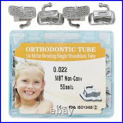 Dental Orthodontic Buccal Tubes Monoblock Roth MBT 022 1st 2nd Molar Bondable