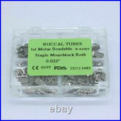 Dental Orthodontic Buccal Tubes Roth 0.022 Single Non-Convertible Monoblock 1-10