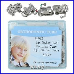 Dental Orthodontic Buccal Tubes Roth MBT 022 018 1st 2nd Convertible Monoblock