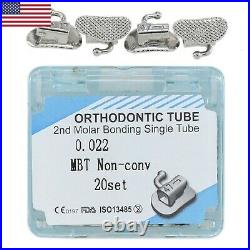 Dental Orthodontic Buccal Tubes Roth MBT 022 Non-conv / Convertible / Monoblock