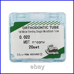 Dental Orthodontic MBT Roth Buccal Tube 022 1st 2nd Molar Tube Monoblock Bonding