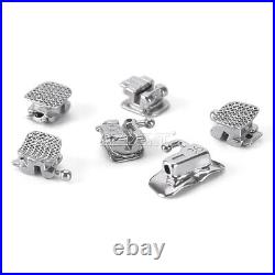 Dental Orthodontic Self Ligating Brackets Roth. 022 Hook 345 Mesh Base/Monoblock