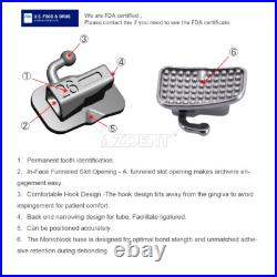 Dental Self Ligating Brackets Roth. 022 Hook 345 Mesh Base/Monoblock Orthodontic