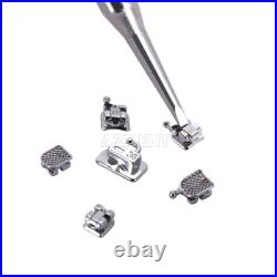 Dental Self Ligating Brackets Roth. 022 Hook 345 Mesh Base/Monoblock Orthodontic