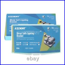 Dental Self Ligating Brackets Roth. 022 Hook 345 Mesh Base/Monoblock Orthodontic