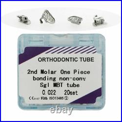 DentalOrthodontic 1st 2nd Molar Tubes Monoblock 022 Roth MBT Tubos De Ortodoncia