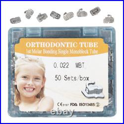 Dentist Orthodontic Buccal Tube 1st Molar Bond Sgl 022 Roth/MBT Monoblock az