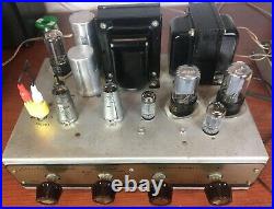 Dictograph 6V6 push pull Mono Block Tube Amplifier Amp Serviced Tested