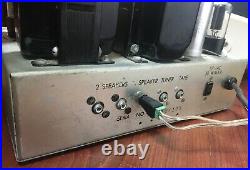 Dictograph 6V6 push pull Mono Block Tube Amplifier Amp Serviced Tested