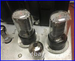 Dictograph 6V6 push pull Mono Block Tube Amplifier Amp Serviced Tested