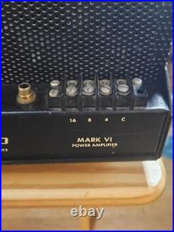 Dynaco Mark VI Vintage Mono Tube Amplifier Untested Parts/Repair