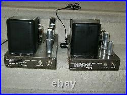 Eico Eh-22 Mono Block Power Amplifiers 6l6gc Tubes! Clean