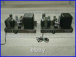 Eico Eh-22 Mono Block Power Amplifiers 6l6gc Tubes! Clean