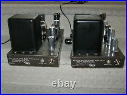 Eico Eh-22 Mono Block Power Amplifiers 6l6gc Tubes! Clean