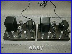 Eico Eh-22 Mono Block Power Amplifiers 6l6gc Tubes! Clean