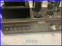 Eico HF-14 Mono Block Tube Amplifiers (2) EL84 6BQ5 Vintage PLUG n PLAY