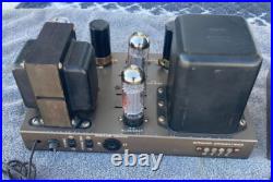 Eico Hf-35 El34 Pair Vacuum Tube Mono Block Amplifiers Shown Running, New Caps