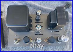 Eico Hf-35 El34 Pair Vacuum Tube Mono Block Amplifiers Shown Running, New Caps