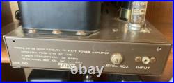 Eico Hf-35 El34 Pair Vacuum Tube Mono Block Amplifiers Shown Running, New Caps