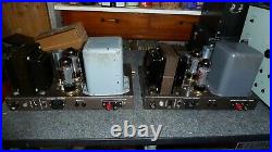 Eico Hf-50 Pair Tube Mono-block Amplifiers Rebuilt & Upgraded No Tubes