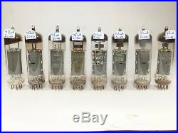 Eigh 2 quad EL84 matched near NOS tubes various brands, for Manley 35 mono block
