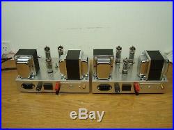 El84 6bq5 12ax7a Mono Block Tube Amplifier Pair