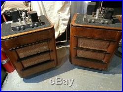 Estate Pair Vintage Heathkit A-9c Mono Block 6l6 Tube Amplifiers Nice! U Tube